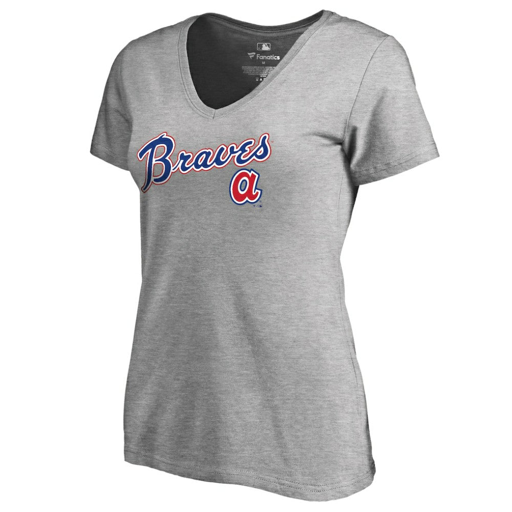 Atlanta Braves Women's Core Wahconah V-Neck T-Shirt for sale