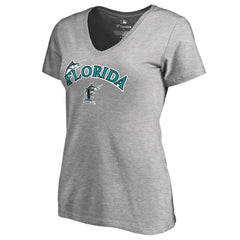 Miami Marlins Women's Core Wahconah V-Neck T-Shirt Near Me