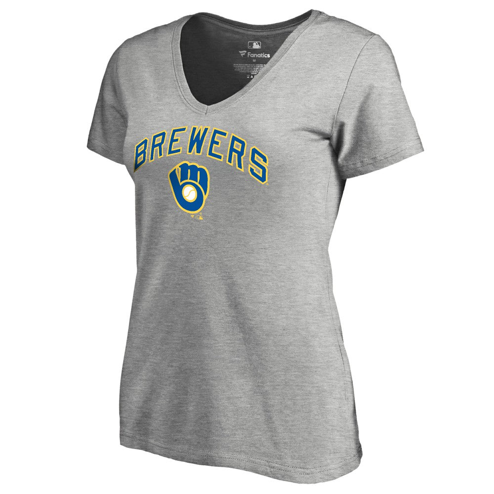Milwaukee Brewers Women's Core Wahconah V-Neck T-Shirt Lifestyle
