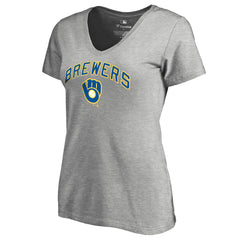 Milwaukee Brewers Women's Core Wahconah V-Neck T-Shirt Lifestyle