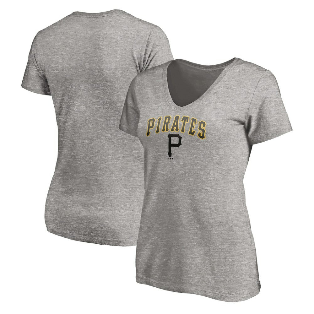 Pittsburgh Pirates Women's Core Wahconah V-Neck T-Shirt On Sale