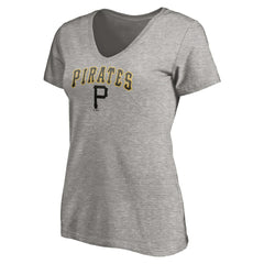 Pittsburgh Pirates Women's Core Wahconah V-Neck T-Shirt On Sale