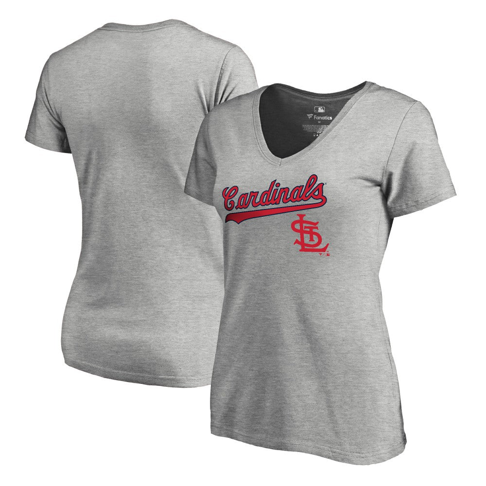 St. Louis Cardinals Women's Core Wahconah V-Neck T-Shirt Clearance