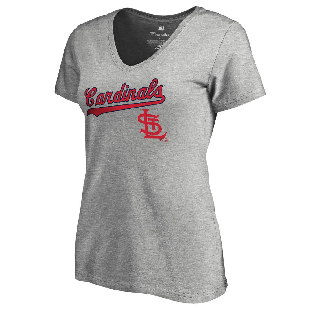St. Louis Cardinals Women's Core Wahconah V-Neck T-Shirt Clearance