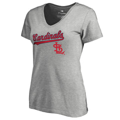St. Louis Cardinals Women's Core Wahconah V-Neck T-Shirt Clearance