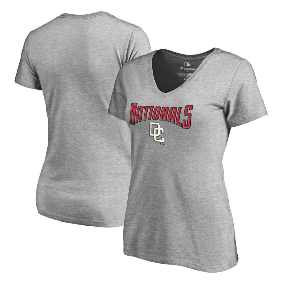 Washington Nationals Women's Core Wahconah V-Neck T-Shirt Sale