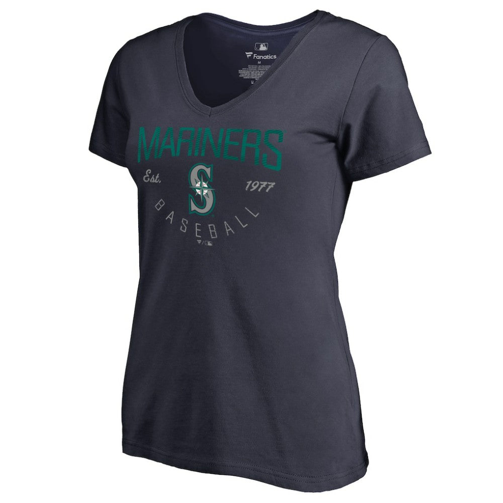 Seattle Mariners Women's Live For It V-Neck T-Shirt Clearance