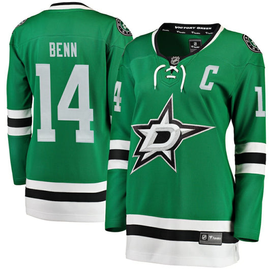 Jamie Benn Dallas Stars Fanatics Women's Home Breakaway Jersey - Green | NHL Jerseys