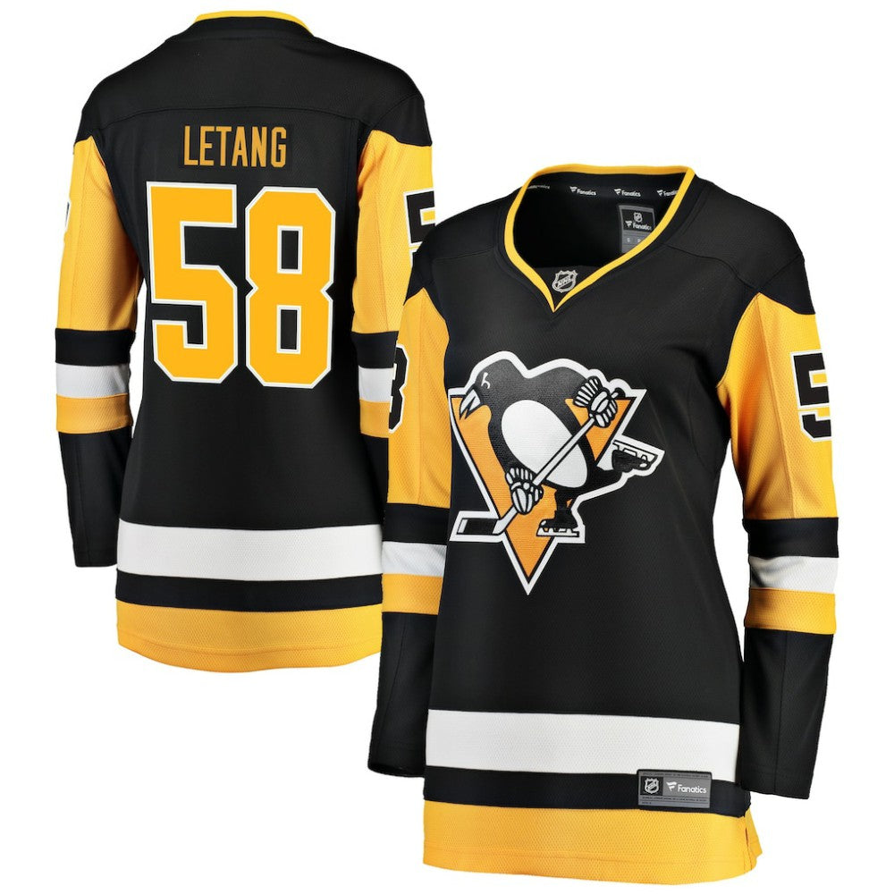 Kris Letang Pittsburgh Penguins Fanatics Women's Home Breakaway Jersey - Black | NHL Jerseys