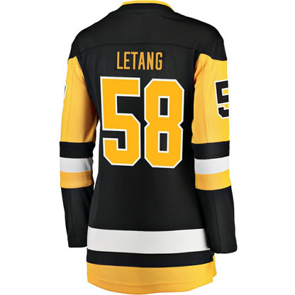 Kris Letang Pittsburgh Penguins Fanatics Women's Home Breakaway Jersey - Black | NHL Jerseys