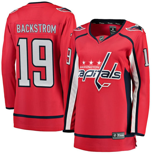 Nicklas Backstrom Washington Capitals Fanatics Women's Home Breakaway Jersey - Red | NHL Jerseys