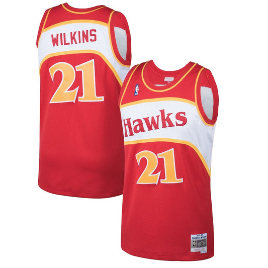 Dominique Wilkins Atlanta Hawks 1986/87 Hardwood Classics Swingman Jersey - Red | NBA Jerseys
