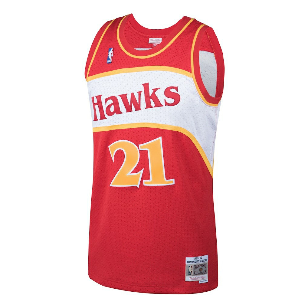 Mitchell & Ness - Dominique Wilkins Atlanta Hawks 1986/87 Hardwood Classics Swingman Jersey - Red