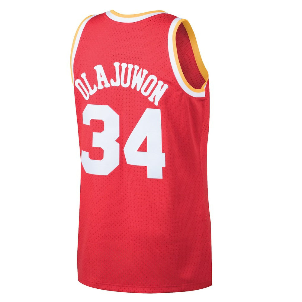 Mitchell & Ness - Hakeem Olajuwon Houston Rockets 1993/94 Hardwood Classics Swingman Jersey - Red