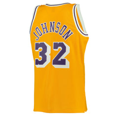 Mitchell & Ness - Magic Johnson Los Angeles Lakers 1984/85 Hardwood Classics Swingman Jersey - Gold