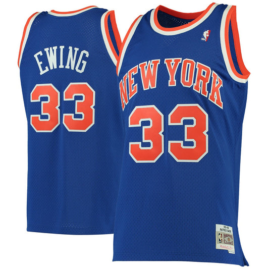 Patrick Ewing New York Knicks 1991/92 Hardwood Classics Swingman Jersey - Blue | NBA Jerseys