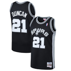 Mitchell & Ness - Tim Duncan San Antonio Spurs 1998/99 Hardwood Classics Swingman Jersey - Black