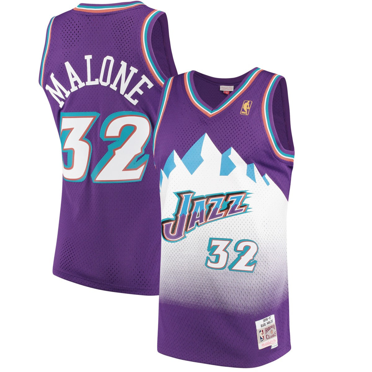 Karl Malone Utah Jazz 1996/97 Hardwood Classics Swingman Jersey - Purple | NBA Jerseys
