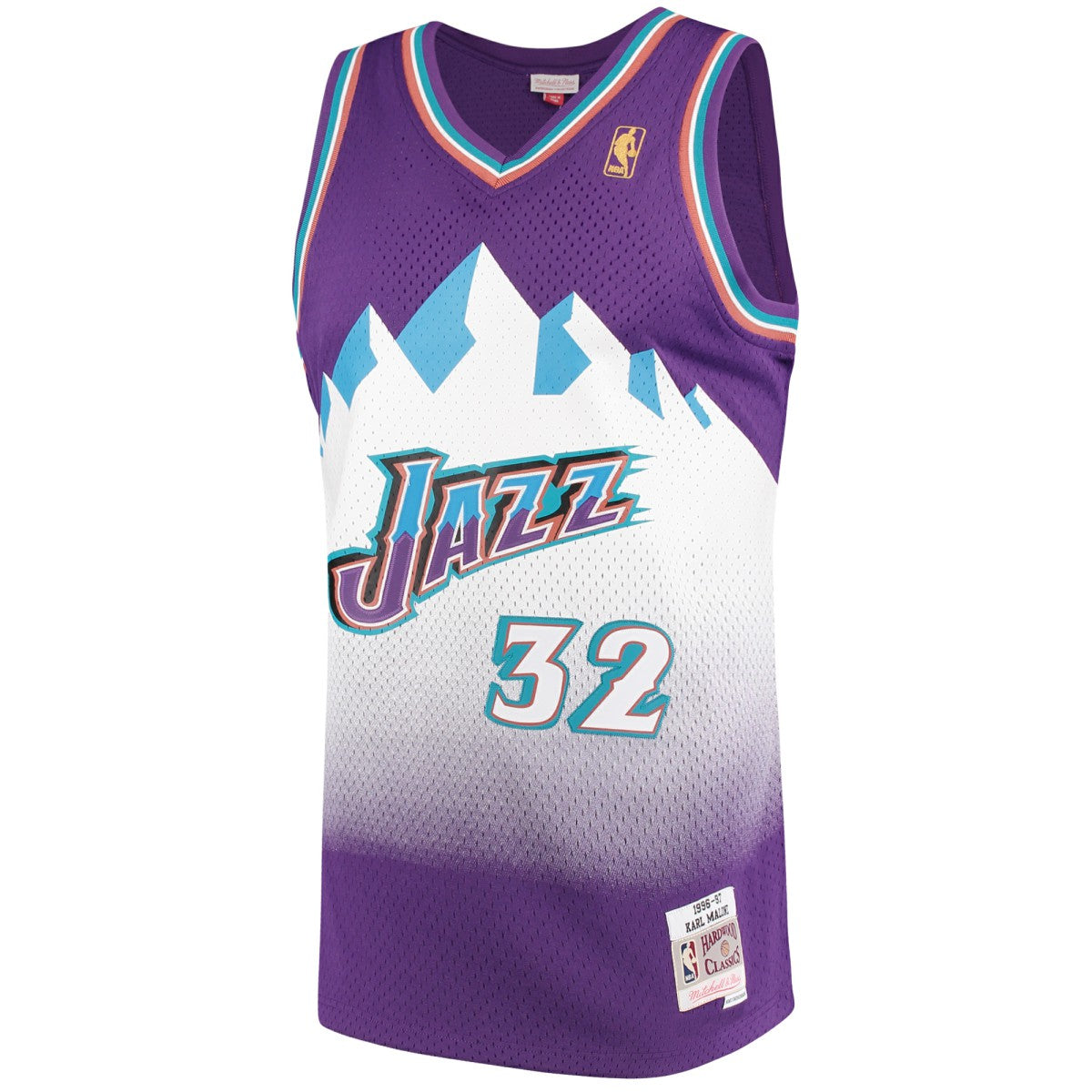Karl Malone Utah Jazz 1996/97 Hardwood Classics Swingman Jersey - Purple | NBA Jerseys
