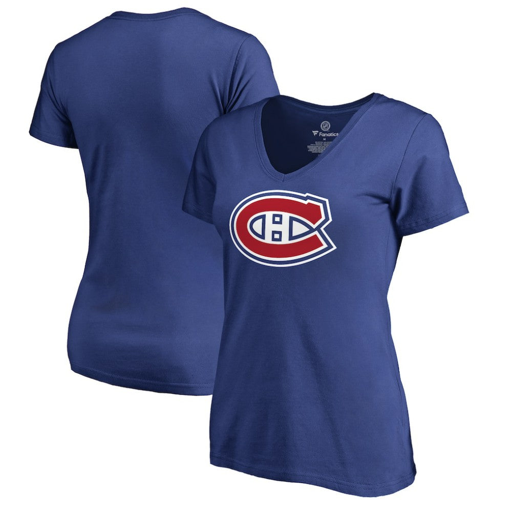 Montreal Canadiens - Women's Primary Logo T-Shirt Royal