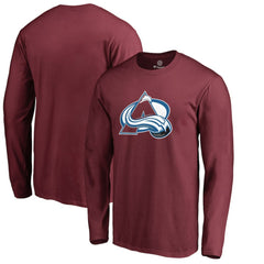Colorado Avalanche - Primary Logo 2 Long Sleeve T-Shirt Maroon
