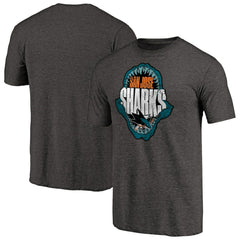San Jose Sharks - Hometown Collection Chomp Tri-Blend T-Shirt Black