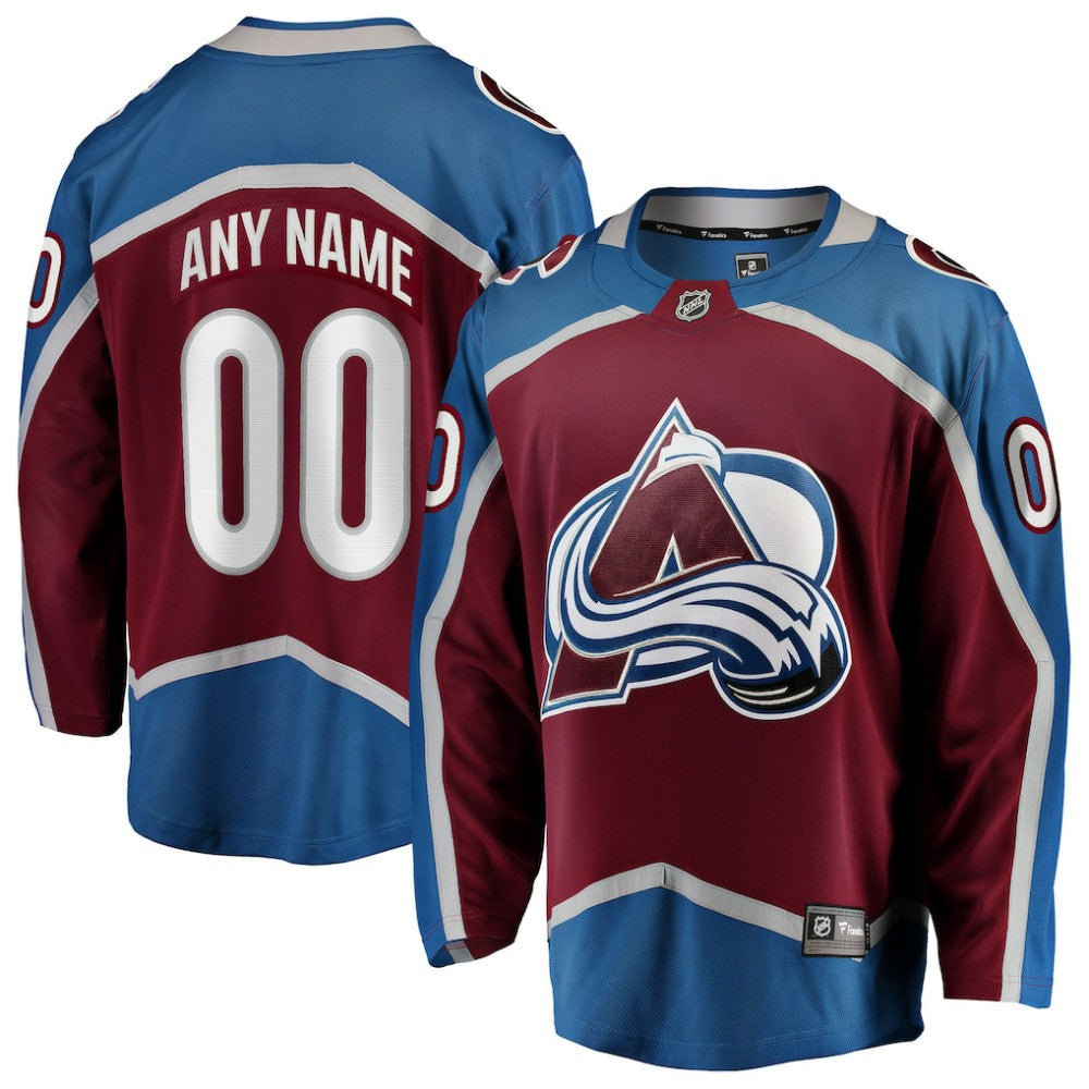 Colorado Avalanche Fanatics Home Breakaway Custom Jersey - Maroon | NHL Jerseys