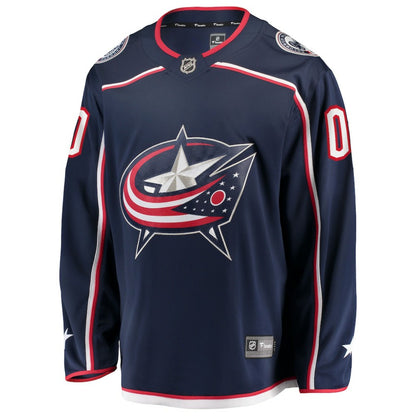 Columbus Blue Jackets Fanatics Home Breakaway Custom Jersey - Navy | NHL Jerseys