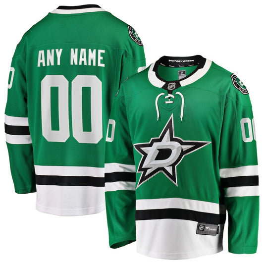Dallas Stars Fanatics Home Breakaway Custom Jersey - Green | NHL Jerseys