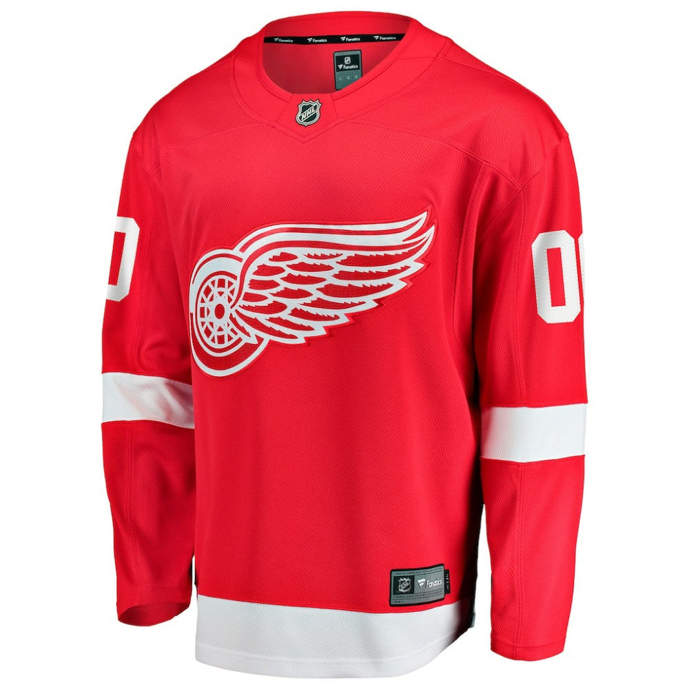 Detroit Red Wings Fanatics Home Breakaway Custom Jersey - Red | NHL Jerseys