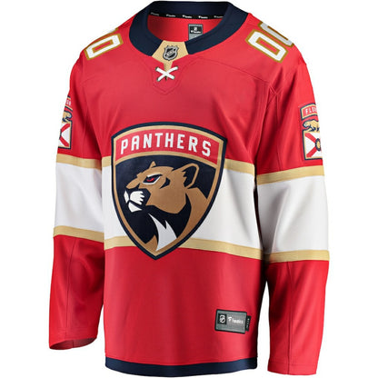Florida Panthers Fanatics Home Breakaway Custom Jersey - Red | NHL Jerseys