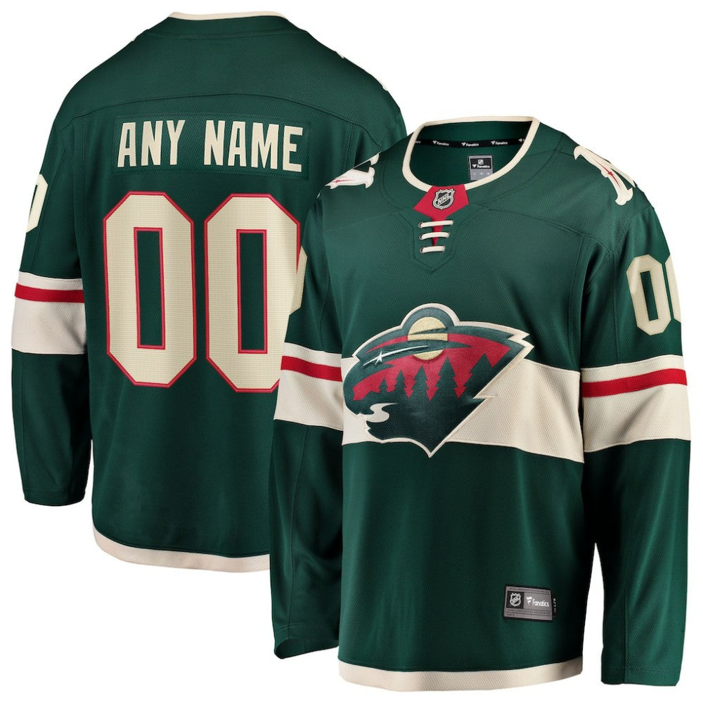 Minnesota Wild - Fanatics Home Breakaway Custom Jersey Green