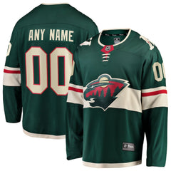 Minnesota Wild - Fanatics Home Breakaway Custom Jersey Green