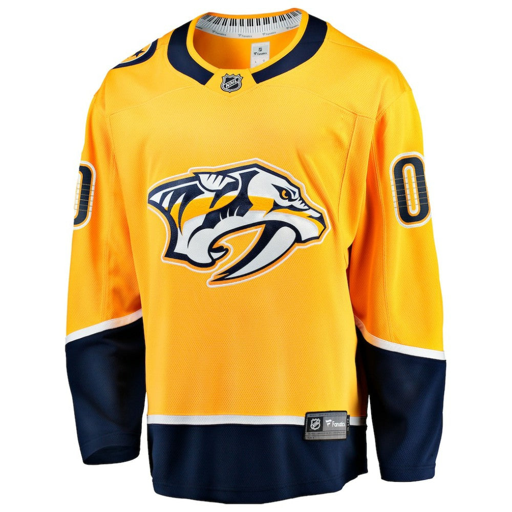 Nashville Predators Fanatics Home Breakaway Custom Jersey - Gold | NHL Jerseys