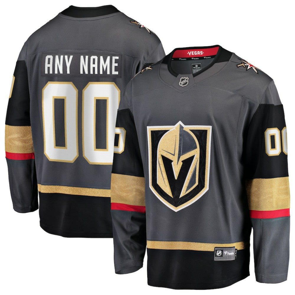 Vegas Golden Knights Fanatics Alternate Breakaway Custom Jersey Gray
