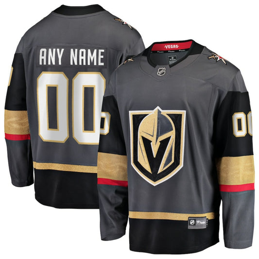 Vegas Golden Knights Fanatics Alternate Breakaway Custom Jersey - Gray | NHL Jerseys