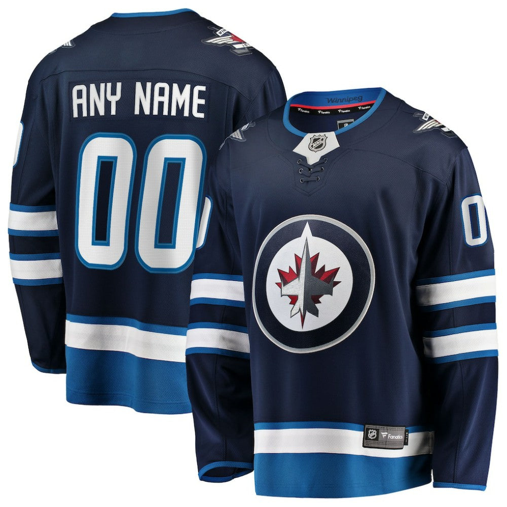 Winnipeg Jets - Fanatics Home Breakaway Custom Jersey Blue