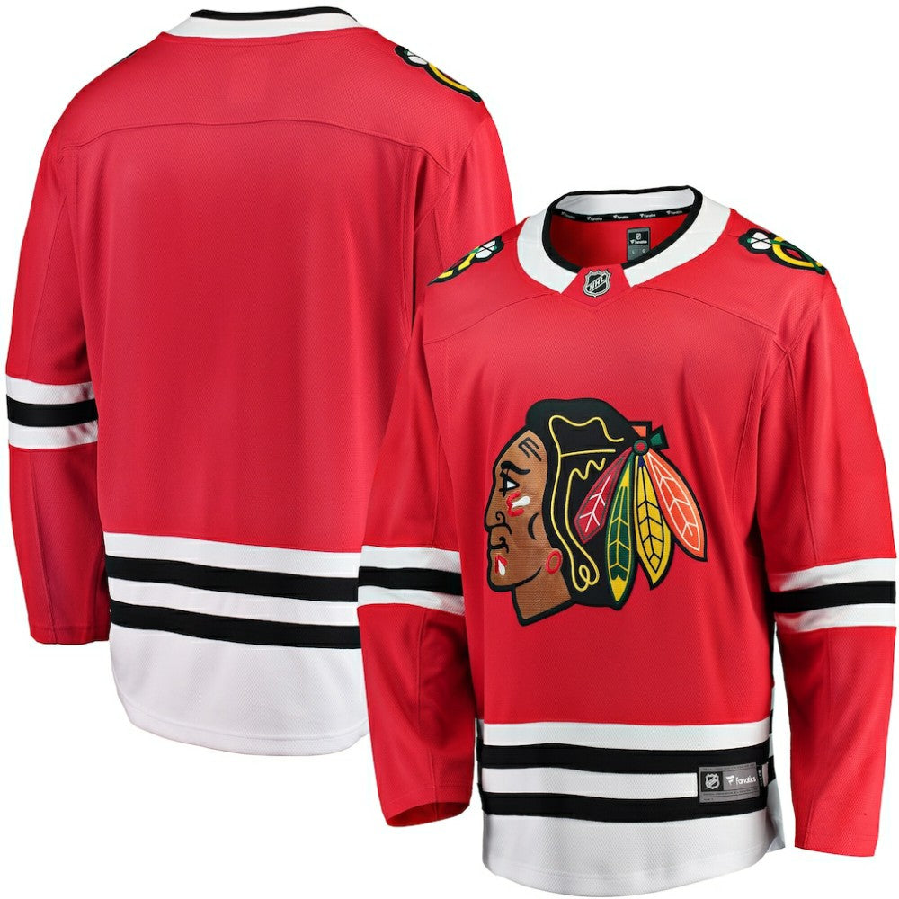 Chicago Blackhawks Fanatics Breakaway Home Jersey - Red | NHL Jerseys