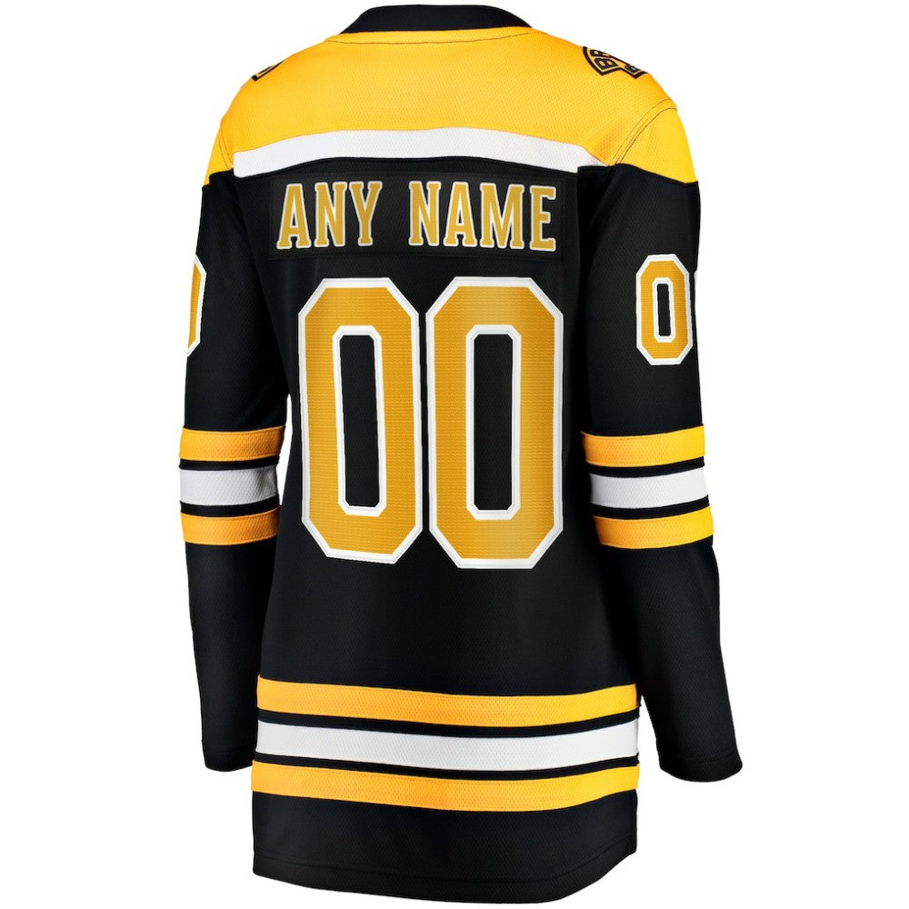 Boston Bruins Fanatics Women's Home Breakaway Custom Jersey Black