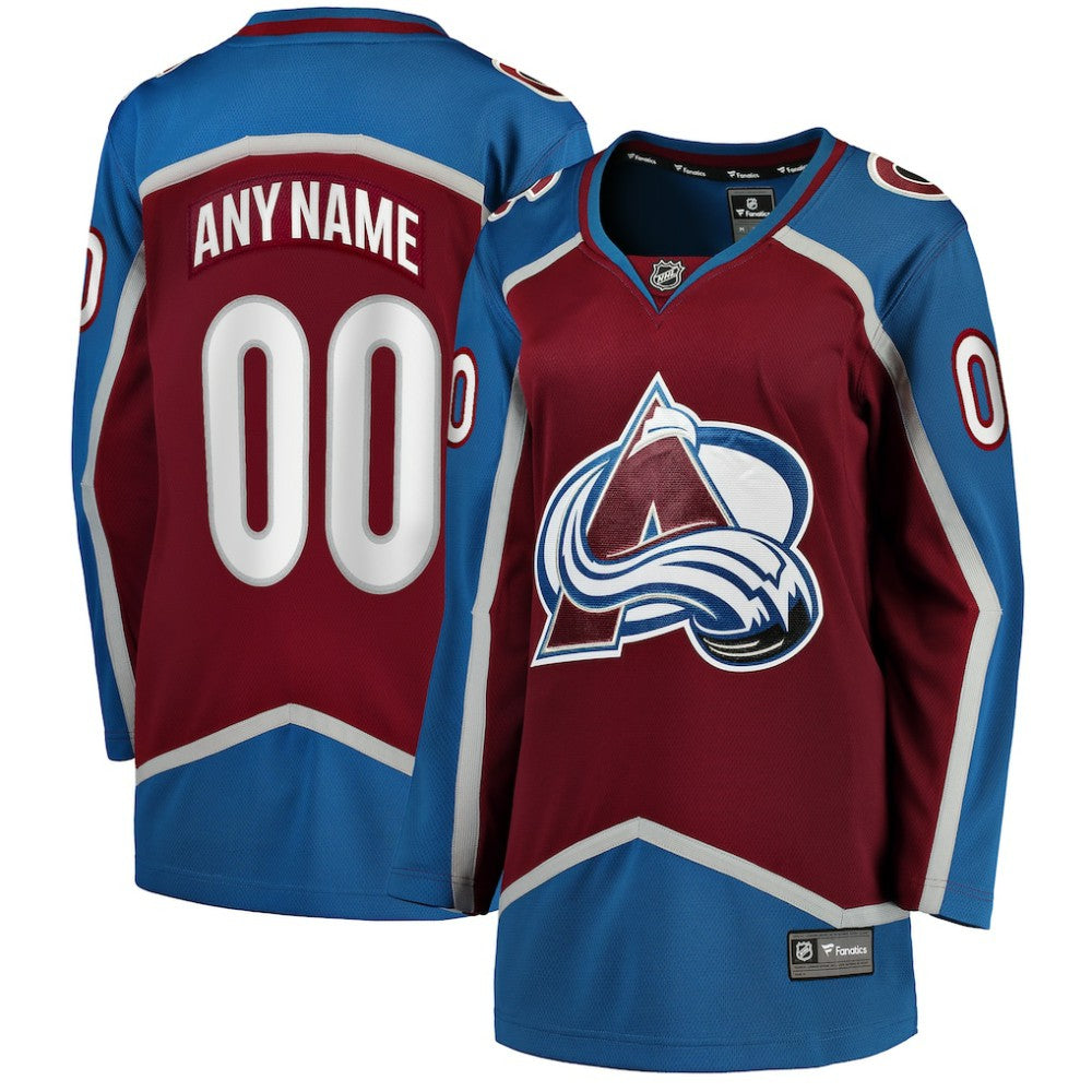 Colorado Avalanche - Fanatics Women's Home Breakaway Custom Jersey Maroon