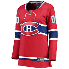 Montreal Canadiens - Fanatics Women's Home Breakaway Custom Jersey Red