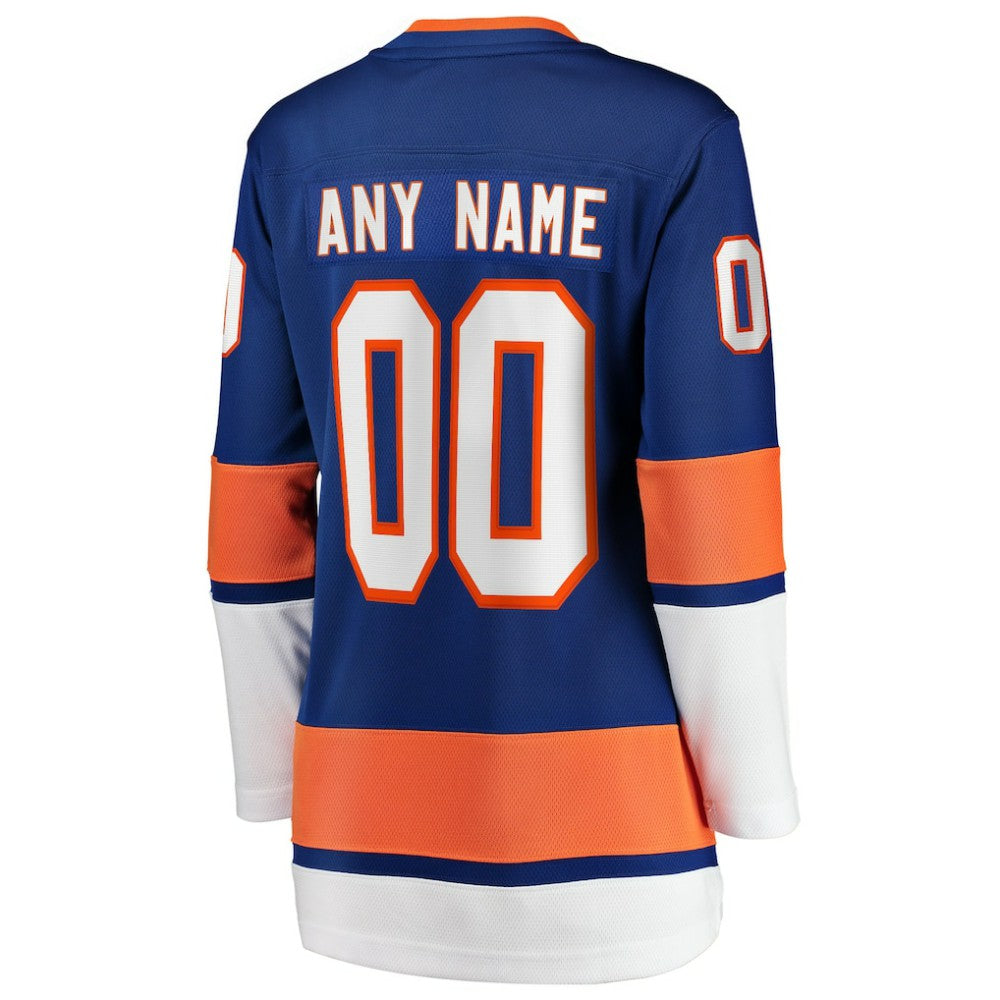 New York Islanders Fanatics Women's Home Breakaway Custom Jersey - Blue | NHL Jerseys