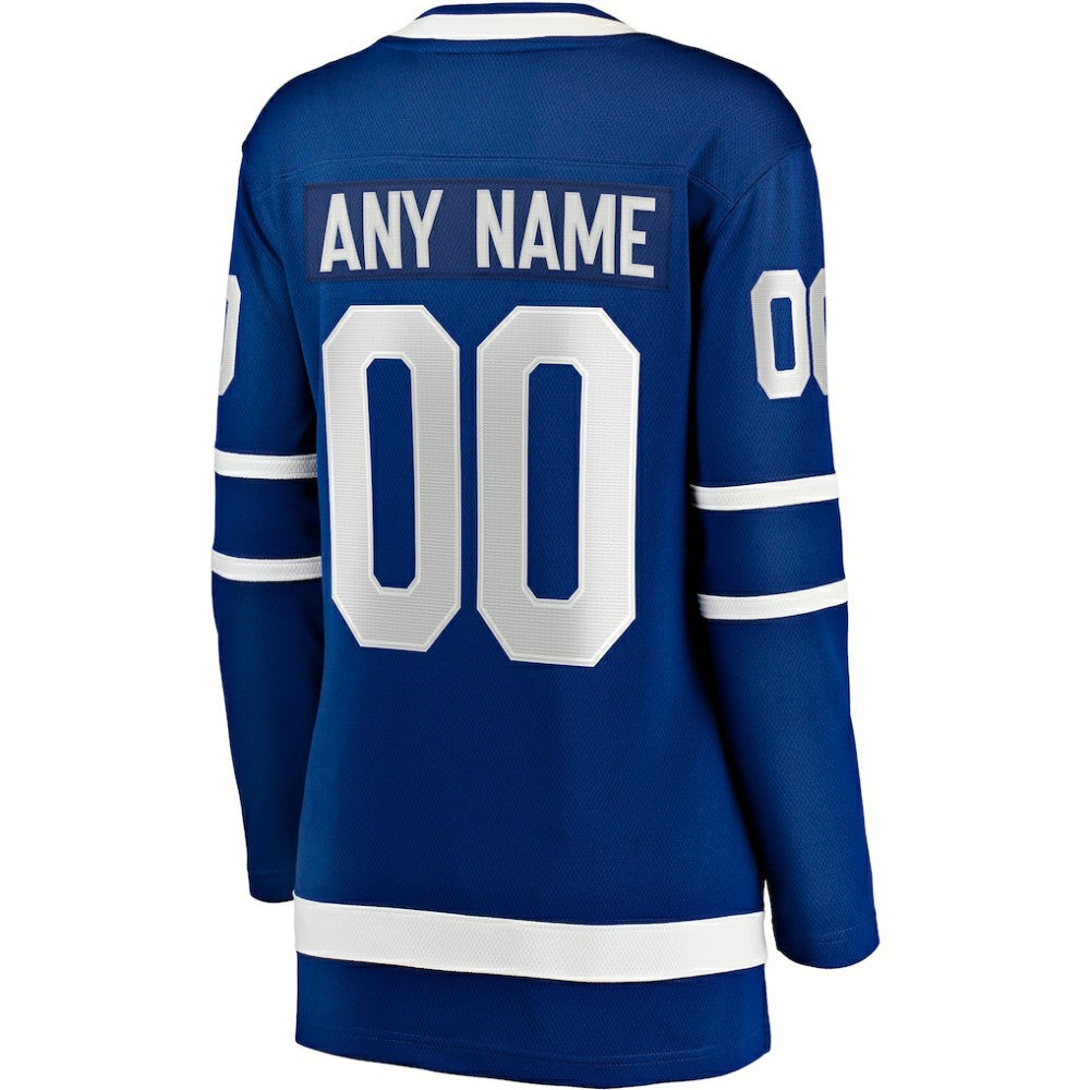 Toronto Maple Leafs - Fanatics Women's Home Breakaway Custom Jersey Blue