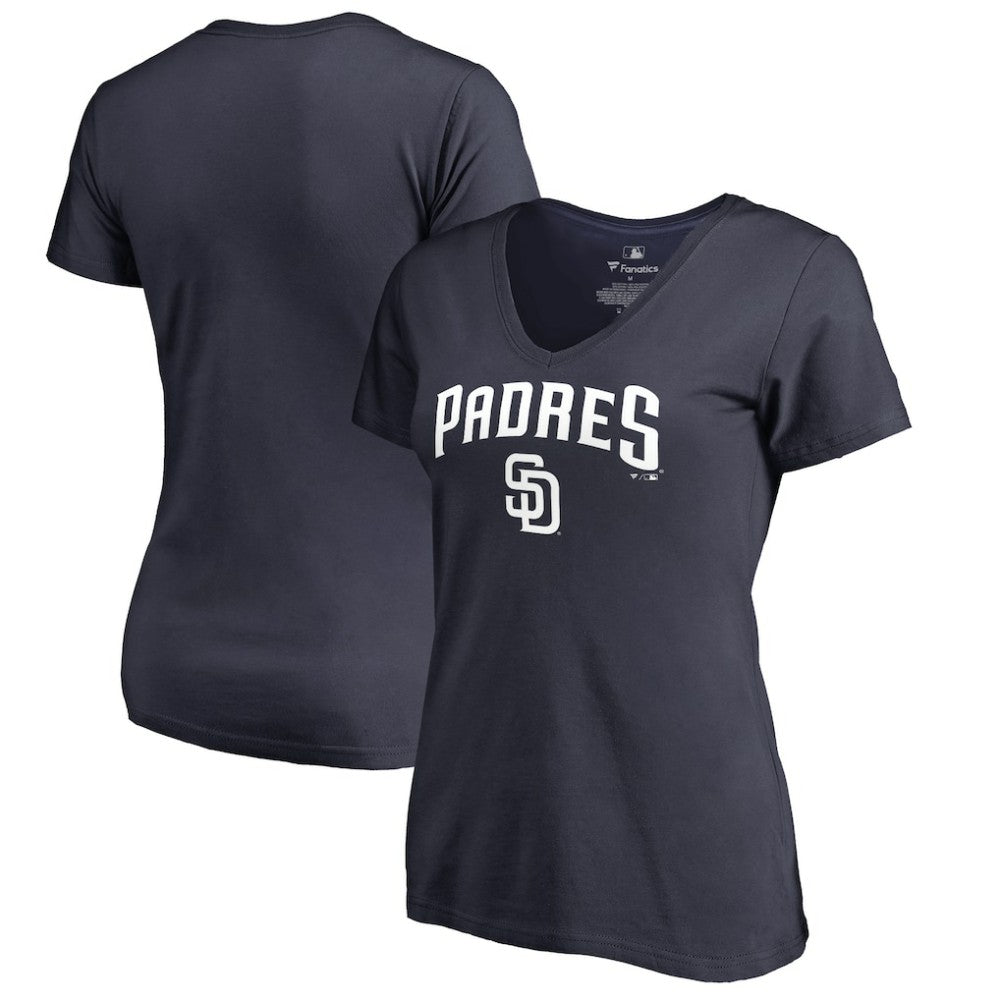 San Diego Padres Women's Team Lockup T-Shirt On Sale