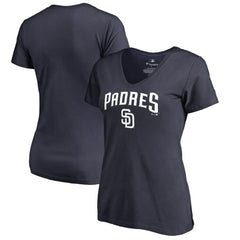 San Diego Padres Women's Team Lockup T-Shirt On Sale