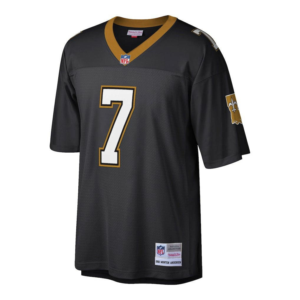 Morten Andersen New Orleans Saints Retired Player Legacy Replica Jersey Black - Mitchell & Ness