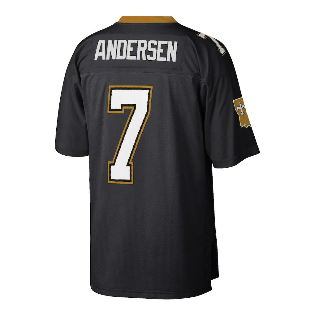Morten Andersen New Orleans Saints Retired Player Legacy Replica Jersey Black - Mitchell & Ness