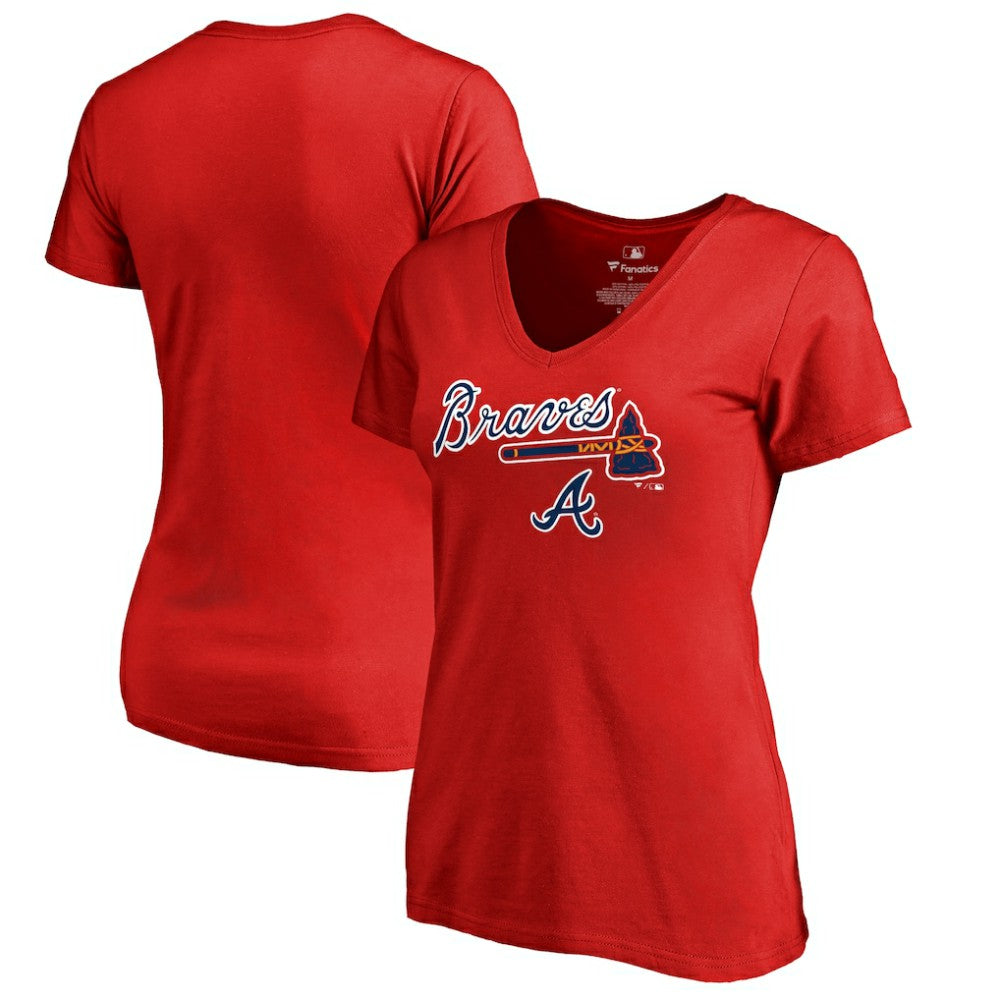 Atlanta Braves Women's Team Lockup T-Shirt discount