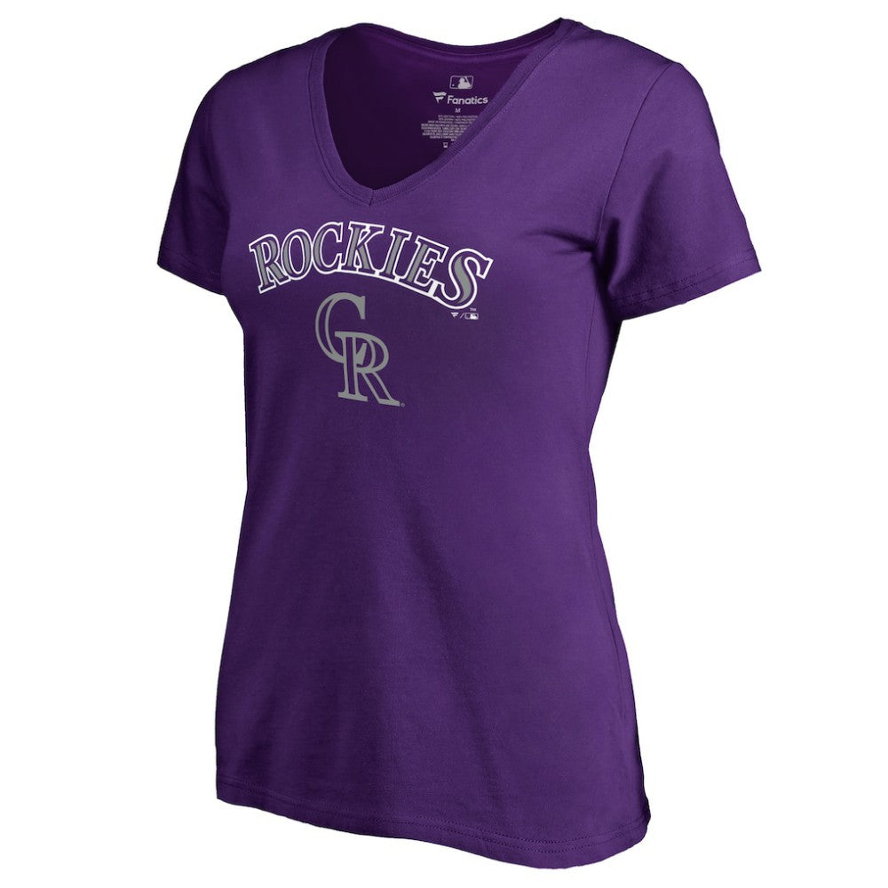 Colorado Rockies Women's Team Lockup T-Shirt On Sale