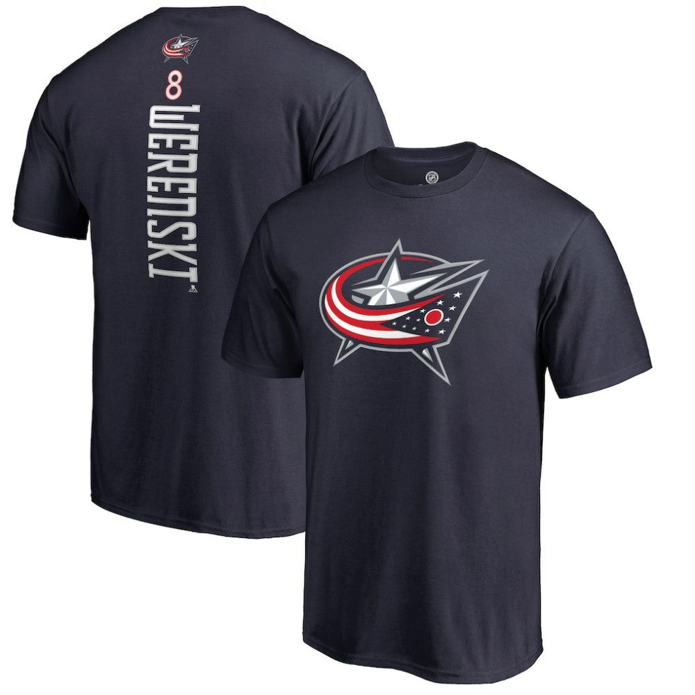 Zach Werenski Columbus Blue Jackets - Backer T-Shirt Navy